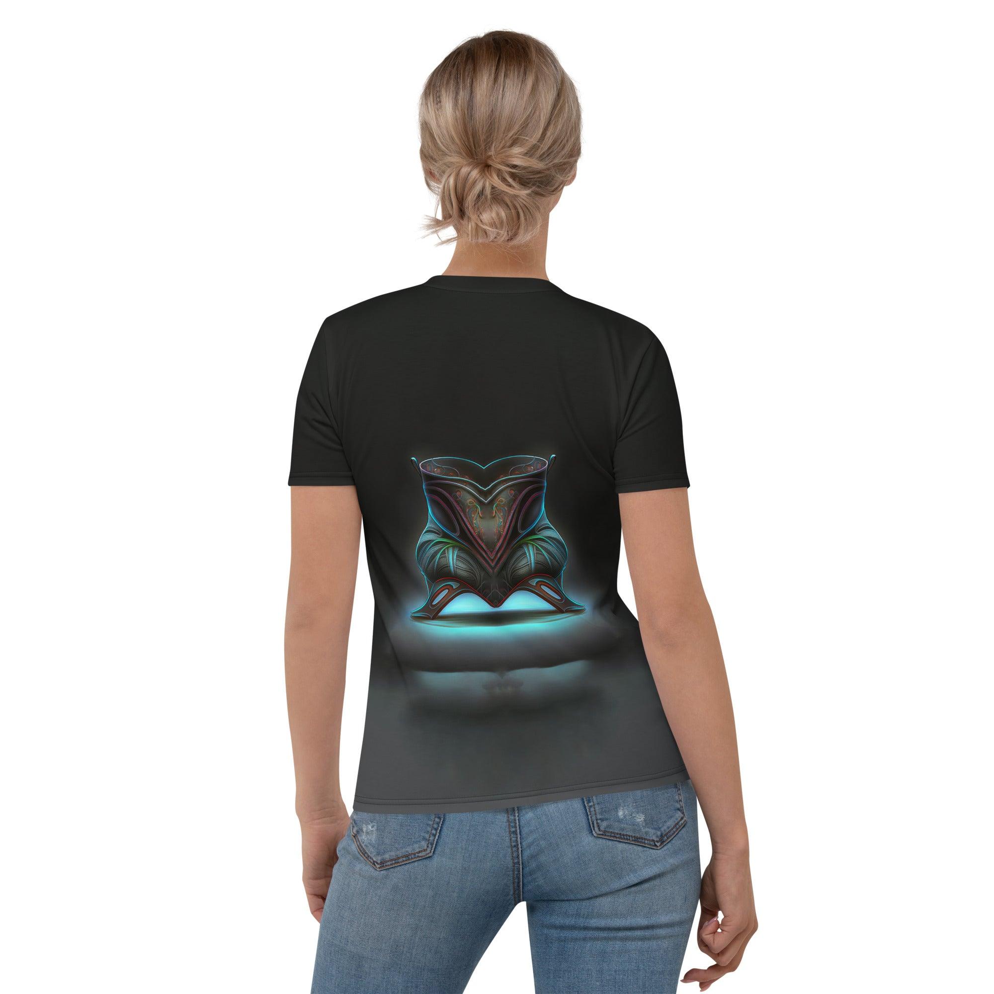 Holographic Horizon Futuristic Shoes Women's All-Over Print Tee - Beyond T-shirts