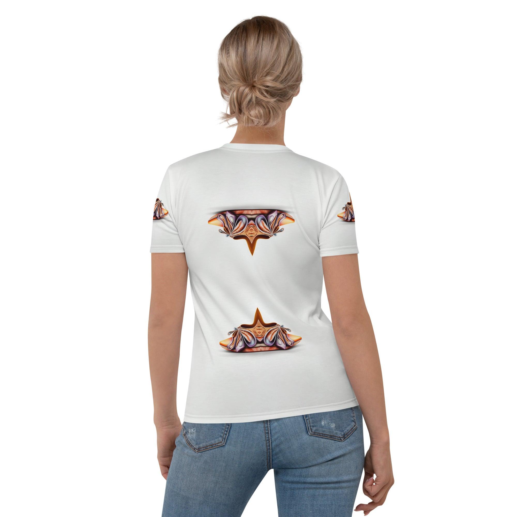 Quantum Elegance Futuristic Shoes Women's All-Over Print Tee - Beyond T-shirts