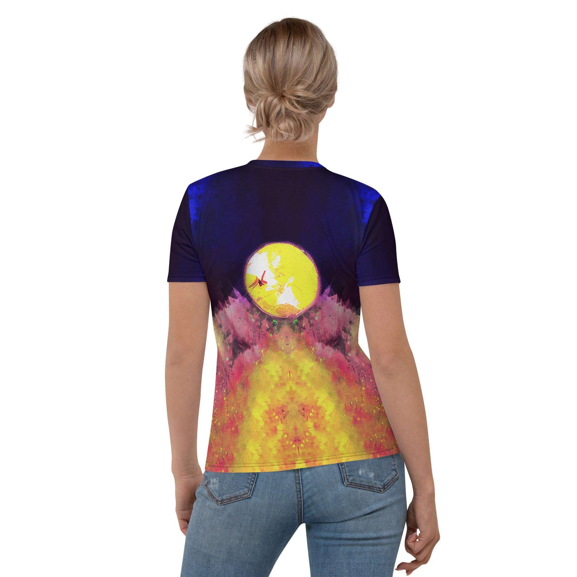 Halloween Magic All-Over Print Women's Crew Neck T-Shirt - Beyond T-shirts