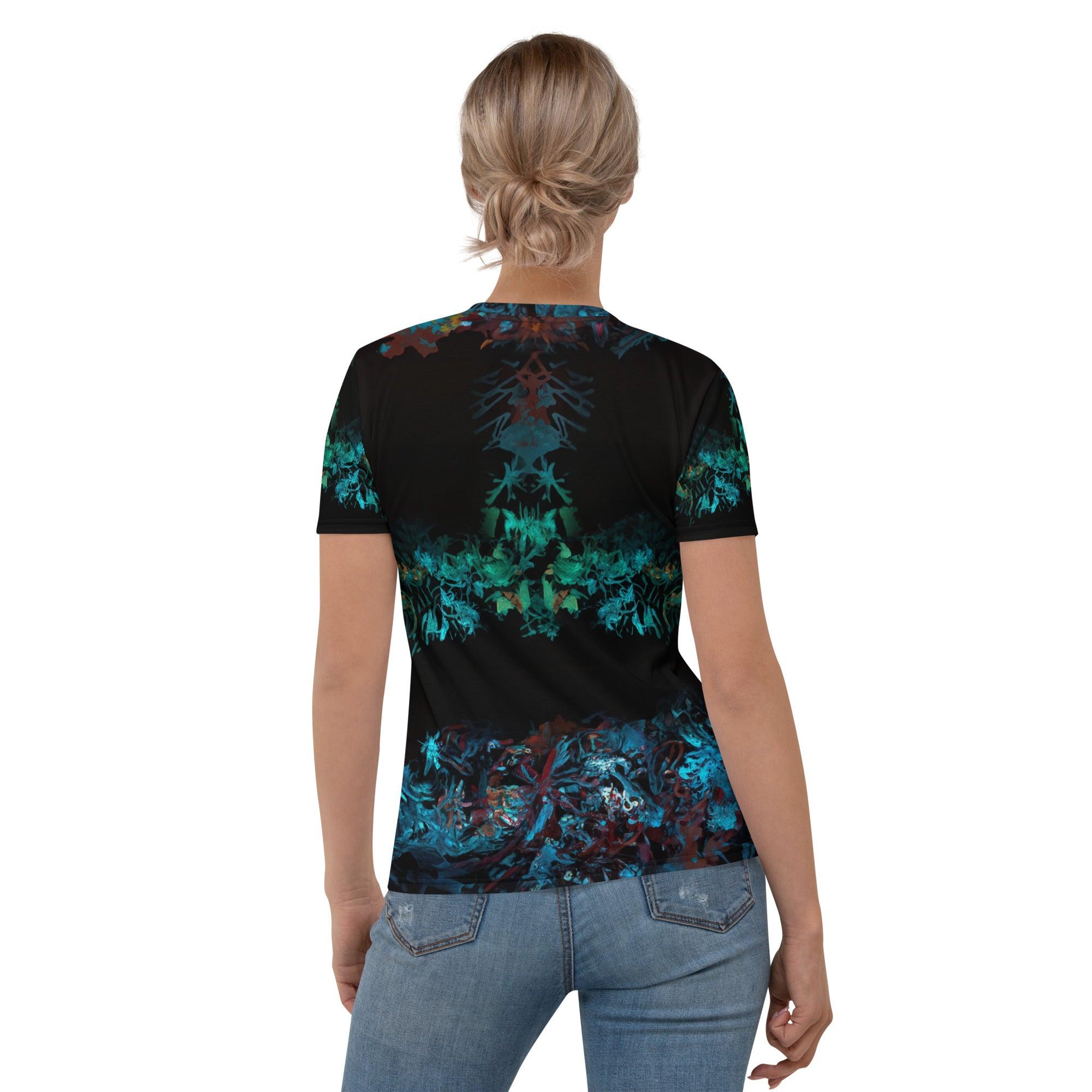 Graffiti Beats All-Over Print Women's Crew Neck T-Shirt - Beyond T-shirts