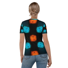 Music Vibes Graffiti All-Over Print Women's Crew Neck T-Shirt - Beyond T-shirts