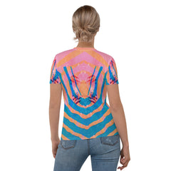 Disco Diva All-Over Print Women's Crew Neck T-Shirt - Beyond T-shirts