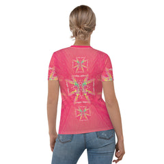 Reggae Rhythms All-Over Print Women's Crew Neck T-Shirt - Beyond T-shirts