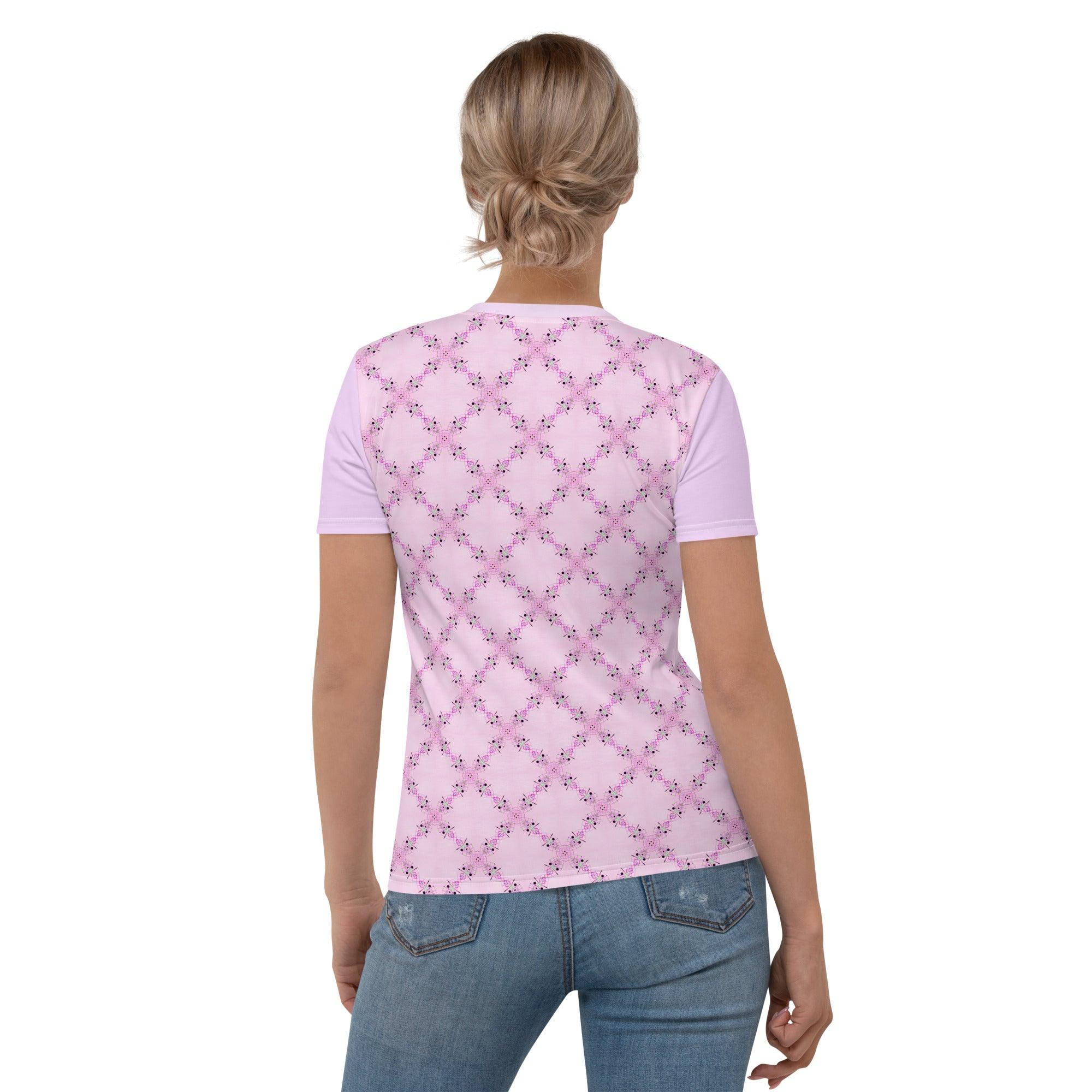 Feminine Energy in Abstract Beauty All-Over Women's Crew Neck - Beyond T-shirts