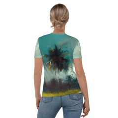 Celestial Horizon Odyssey All-Over Print Women's Crew Neck T-Shirt