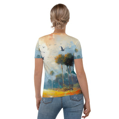 Coastal Sunrise Landscape Women's Crew Neck T-Shirt