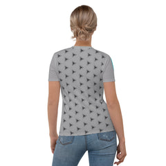 Abstract Harmony All-Over Print Women's Crew Neck T-Shirt