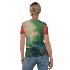 Tranquil Lakeside Women's Crew Neck T-Shirt