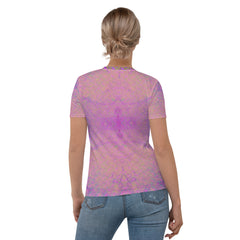 Satin Serenity Texture Women's Crewneck Tee