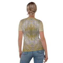 Waffle Weave Texture Women's Crewneck Tee