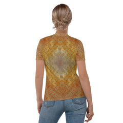 Honeycomb Hustle Texture Women's Crewneck Tee