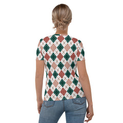 Diamond Harmony All-Over Print Women's Crew Neck T-Shirt