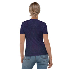 Back view of Wildflower Whimsy Women's Crewneck Tee.