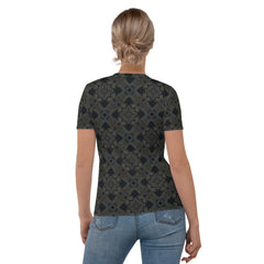 Back view of the Botanical Bliss Women's Crewneck Tee.