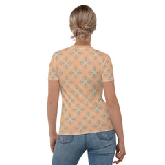 Back view of Whispering Petals Women's Crewneck Tee