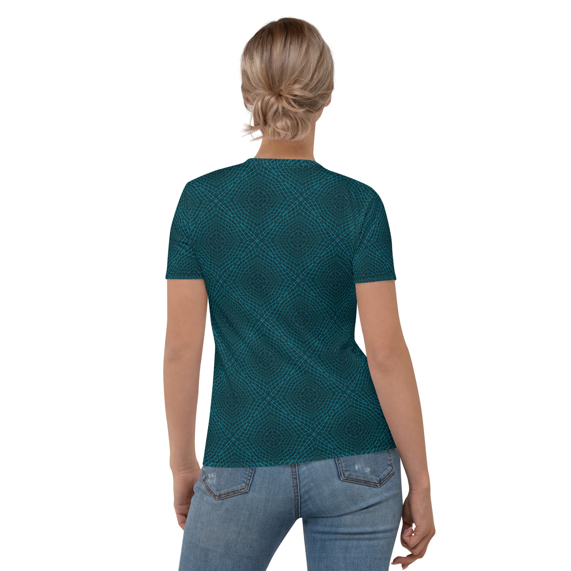 Back view of Sunflower Serenade Women's Crewneck Tee