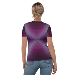 Celestial Serenity Women's Crew Neck T-Shirt - Stylish Design