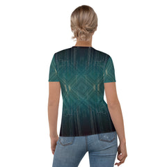 Ethereal Essence Women's Crew Neck T-Shirt - Side View