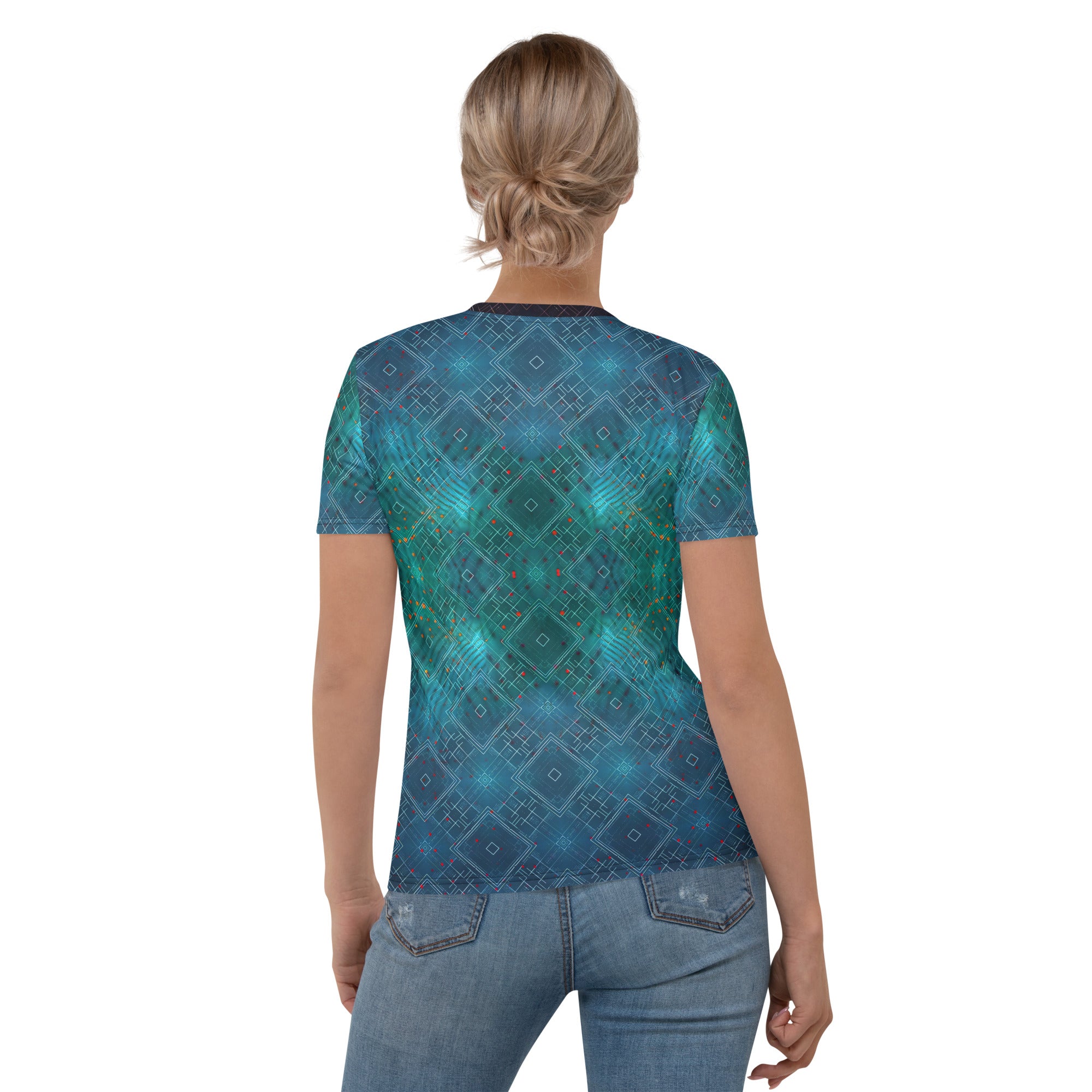 Back view of Enchanted Moonlight Women's Crew Neck T-Shirt