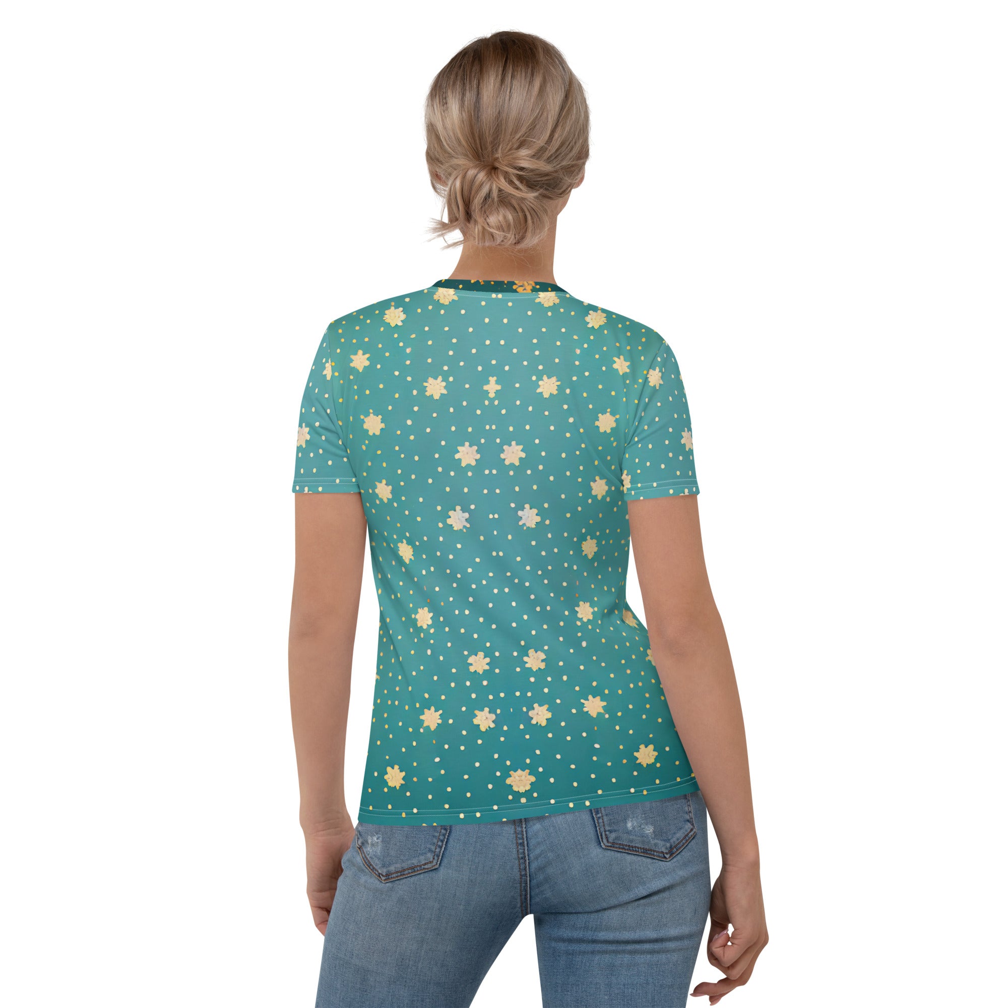 Back view of Dreamer's Delight Women's Crew Neck T-Shirt