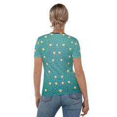 Back view of Dreamer's Delight Women's Crew Neck T-Shirt