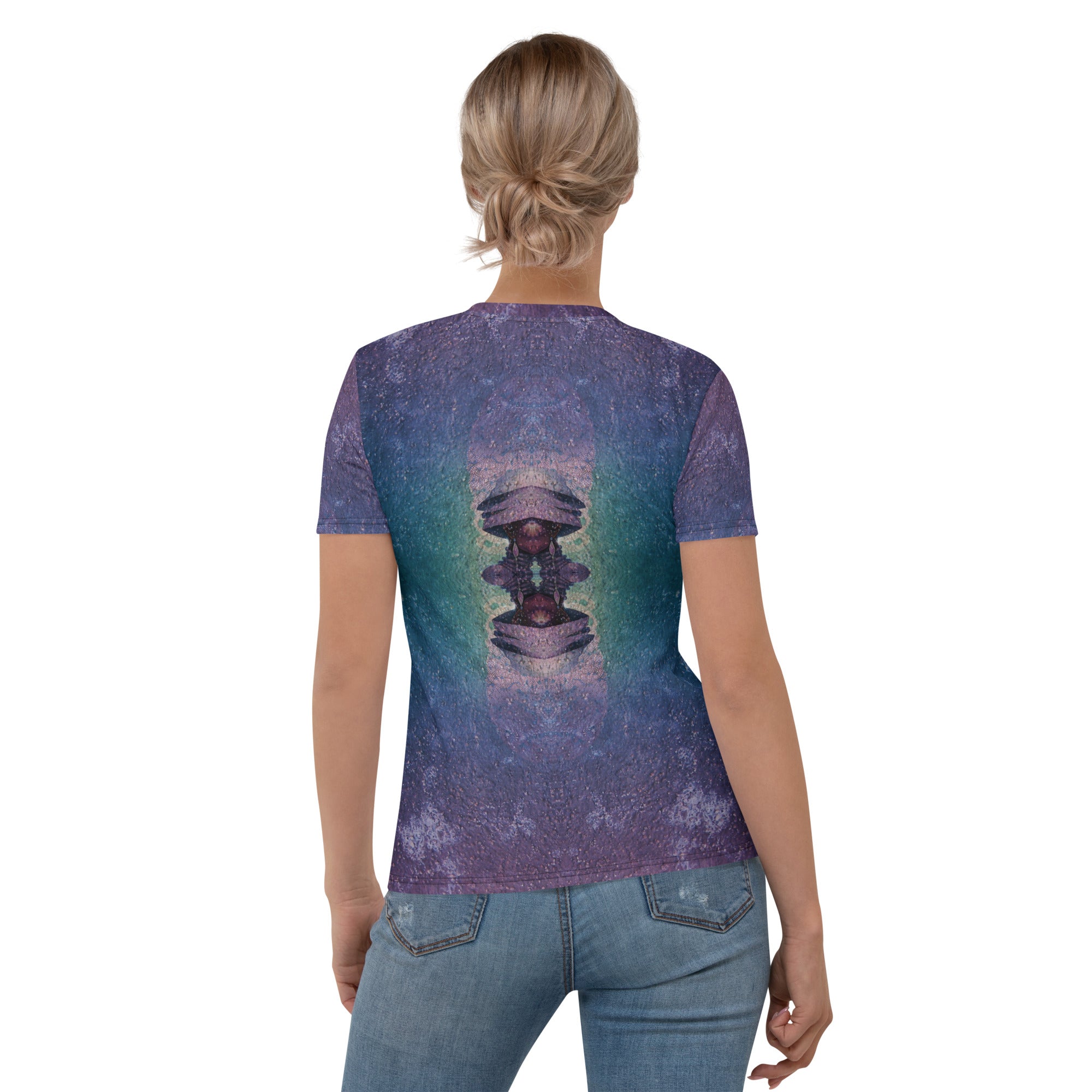 Ethereal Elegance Women's Crew Neck back view.