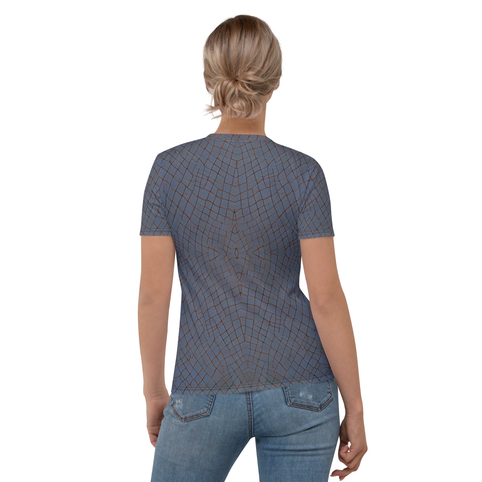 Stylish women's crew neck featuring celestial patterns.