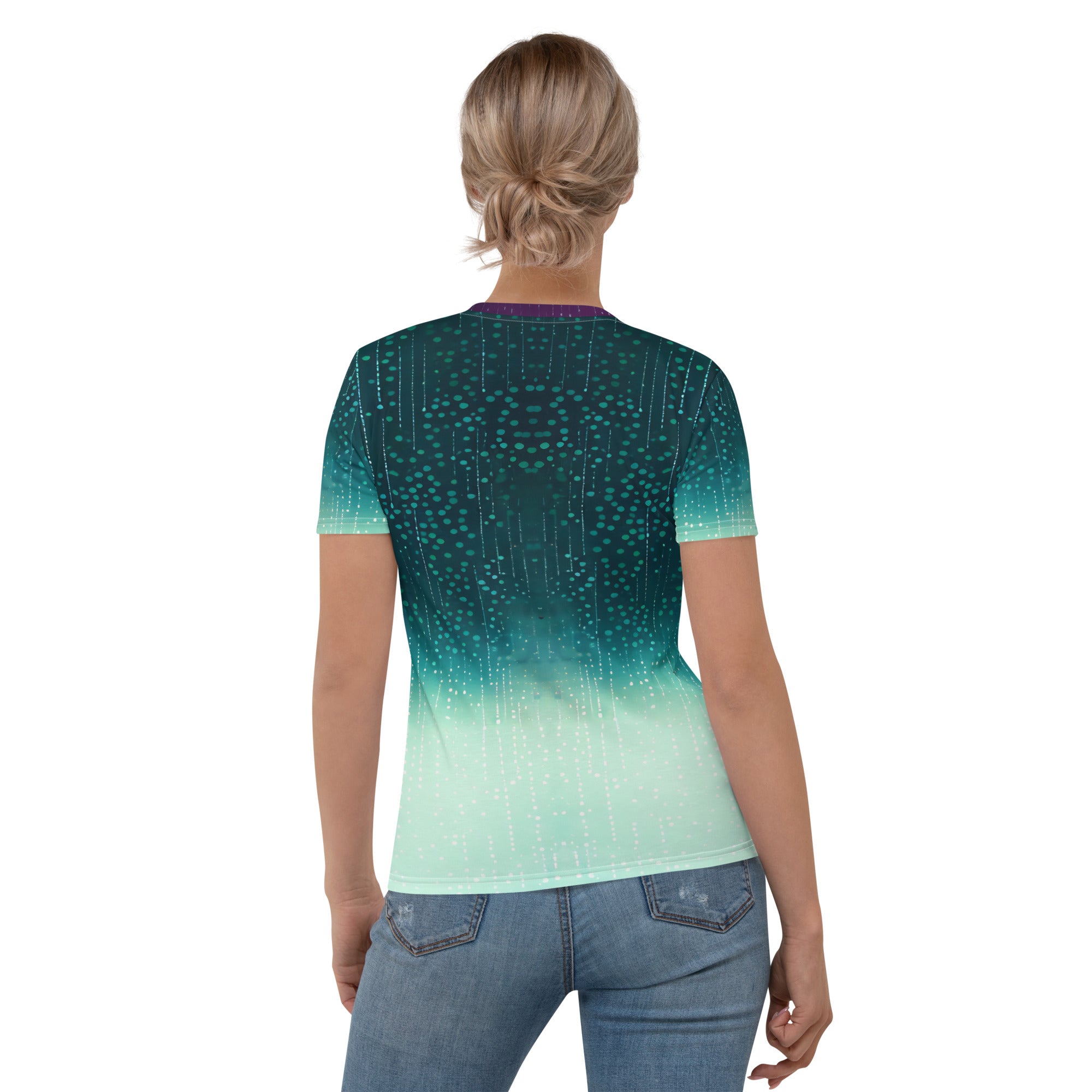 Magical themed women's crew neck in Enchanted Forest design.