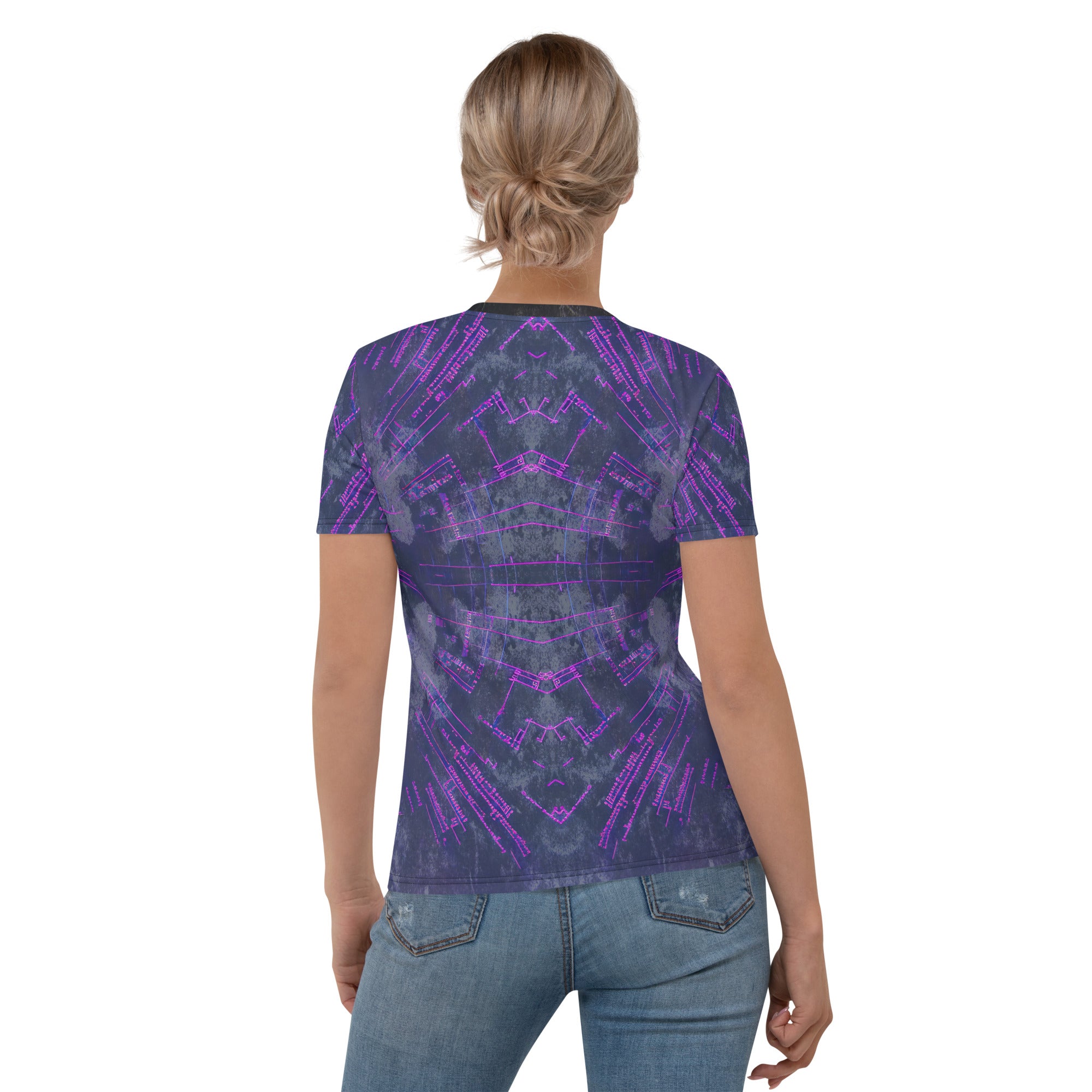 Sleek Urban Retreat women's crew neck top for a stylish look.