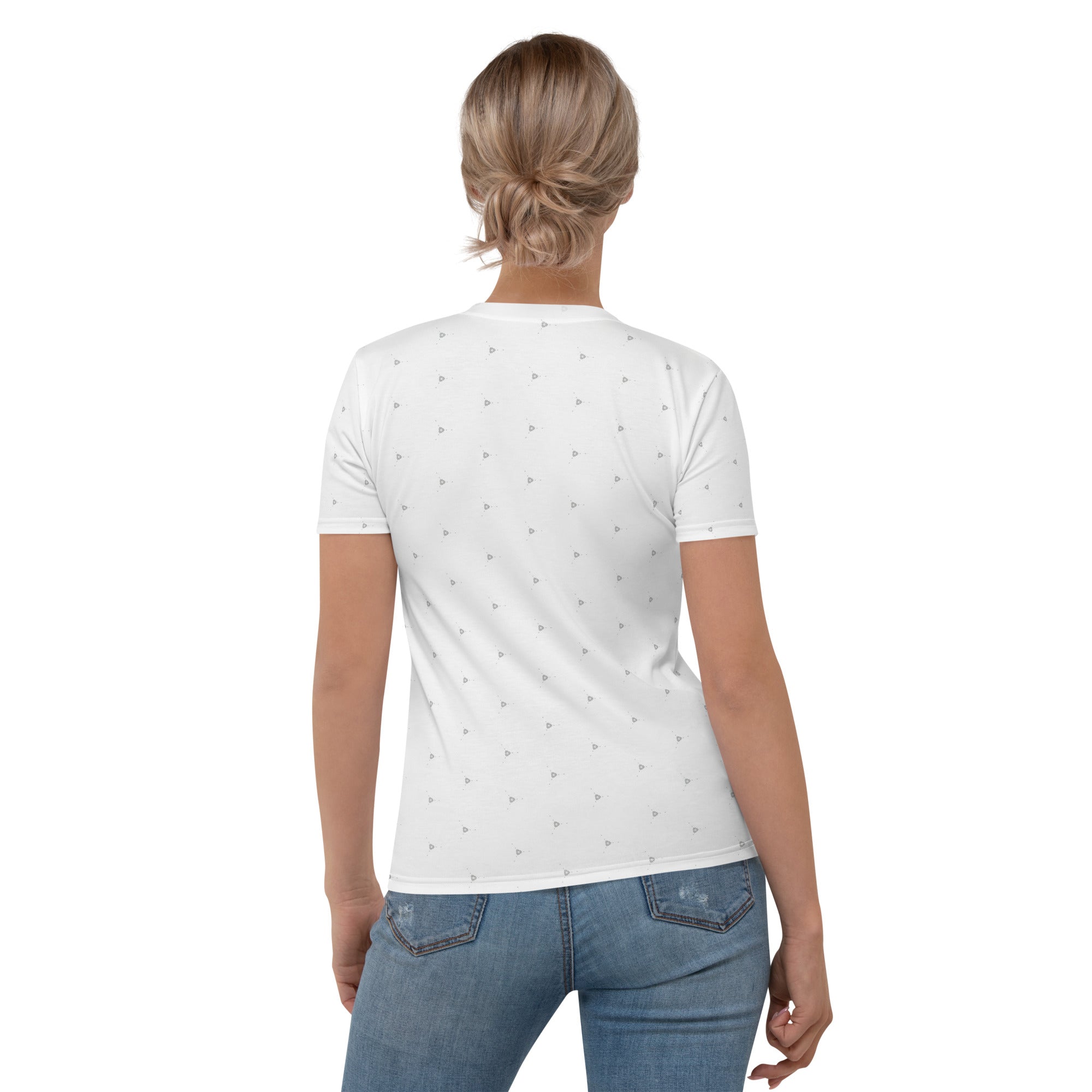 Nature-inspired Wispy Willow Whispers T-Shirt for women.
