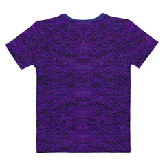 Vibrant phoenix design on Fiery Phoenix Rebirth women's crew neck t-shirt.