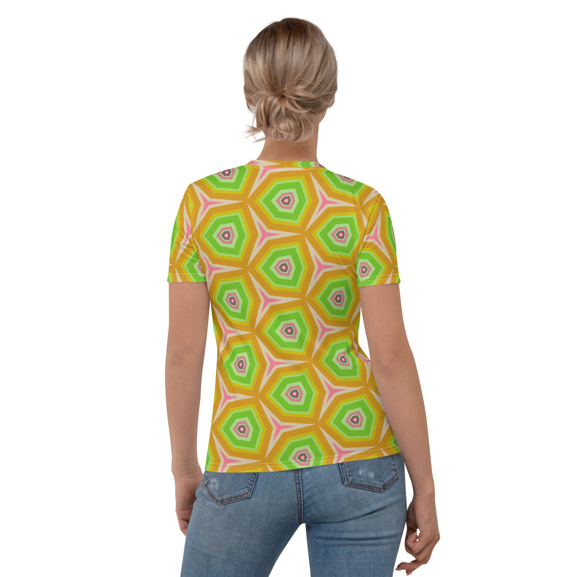 Colorful Modern Mosaic Women's Tee front view