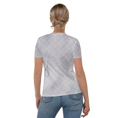 Stylish Lotus Pose serenity women's crew neck.