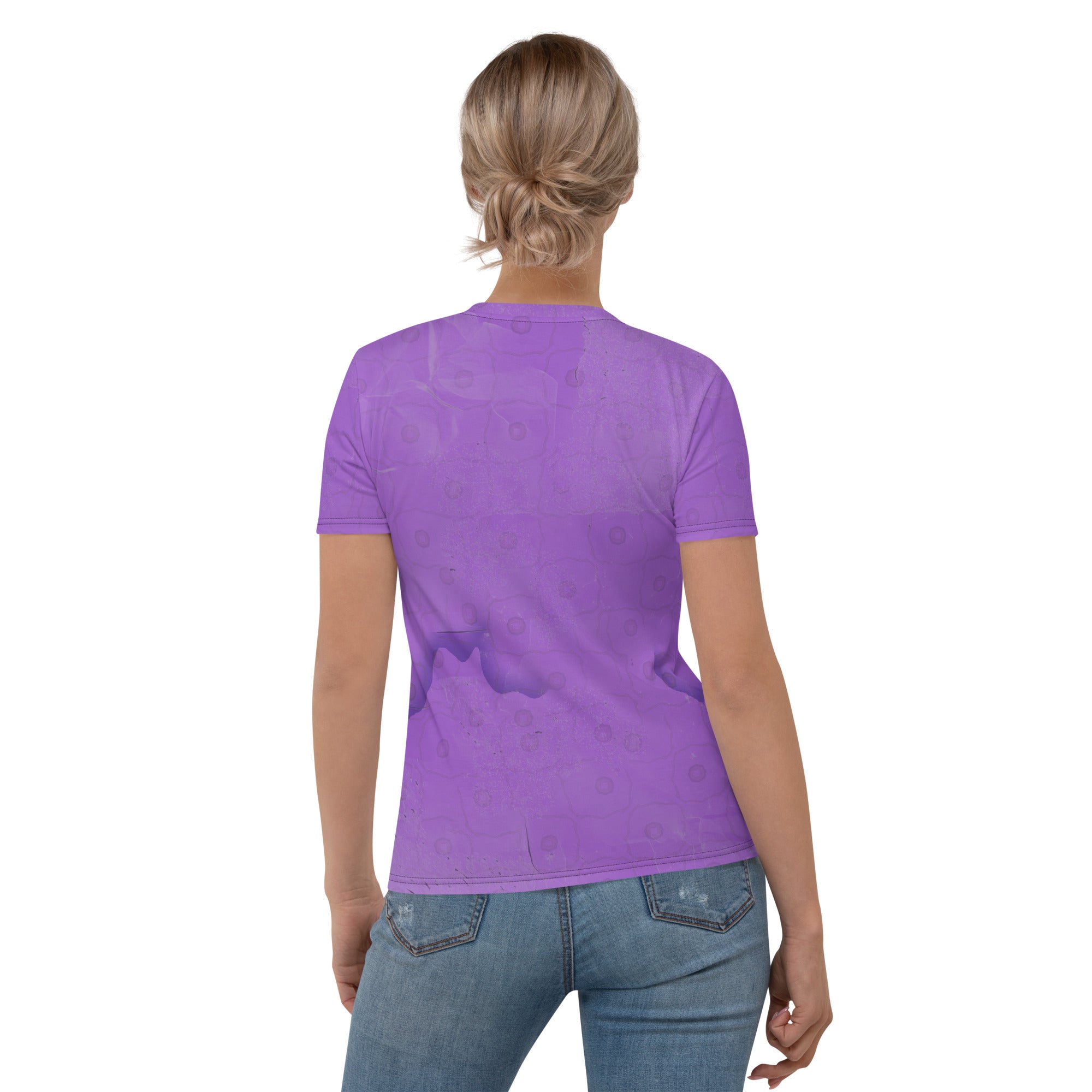 Graceful Dancer Pose printed on women’s crew neck.