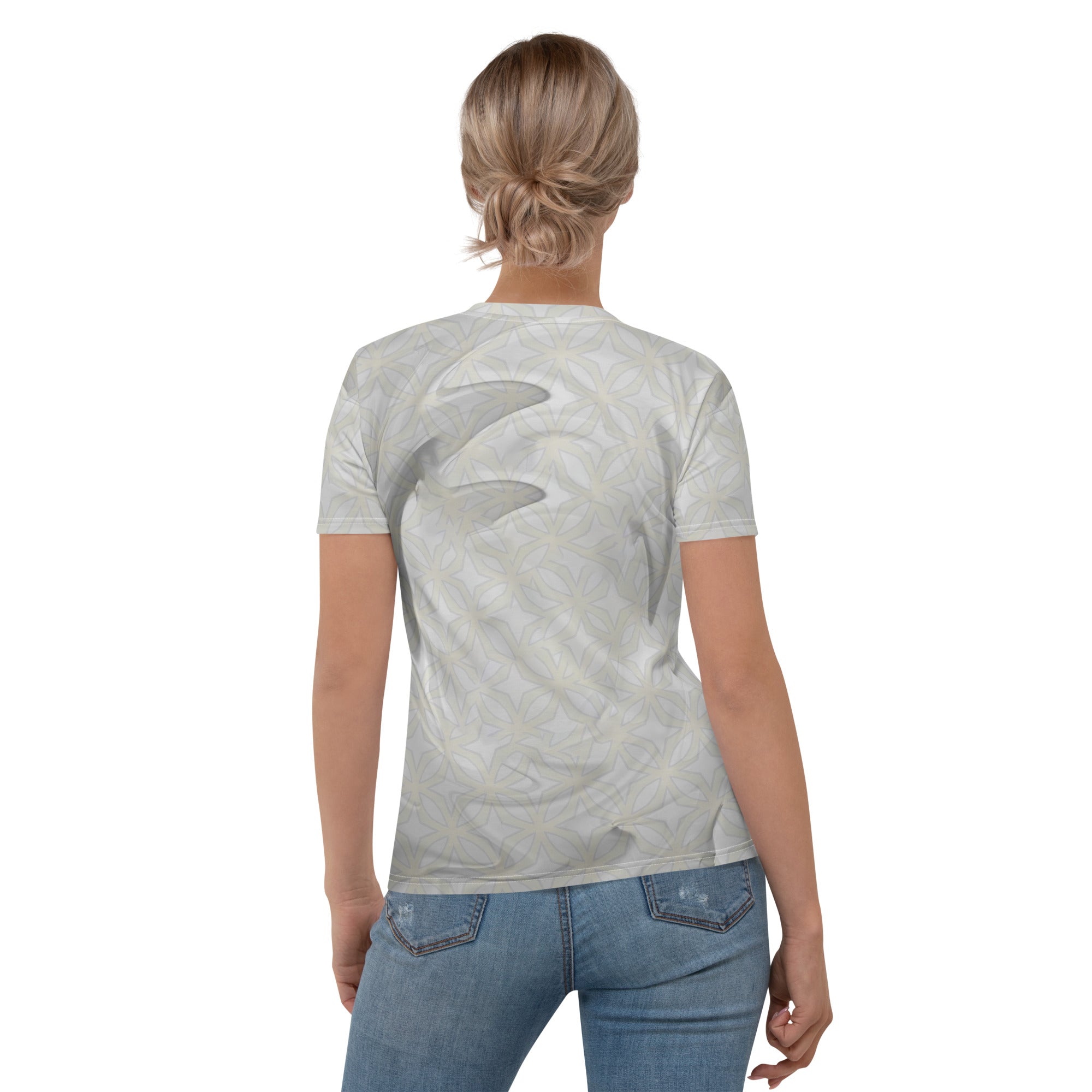 Comfortable Fish Pose relaxation women's crew neck.