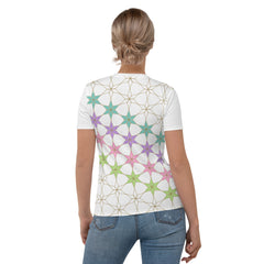 Vibrant Cosmic Energy Women's Crewneck T-shirt