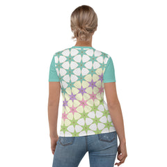 Close-up of Bohemian design on Women's Crewneck Tee