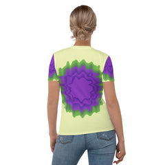 Warrior Spirit Women's Crew Neck T-Shirt side angle.