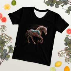 Whimsical Wallaby Wander Crew Neck T-Shirt