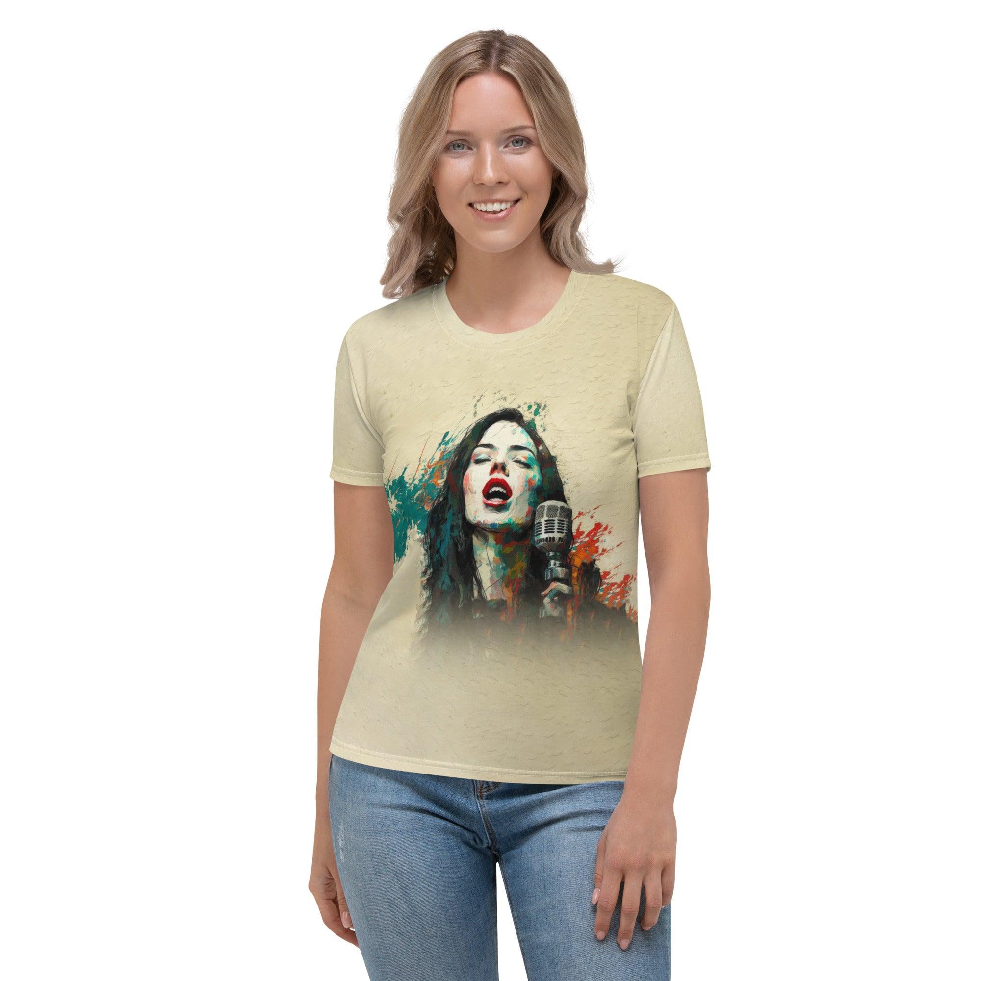 NS-992 Women's T-Shirt styled for a casual look.