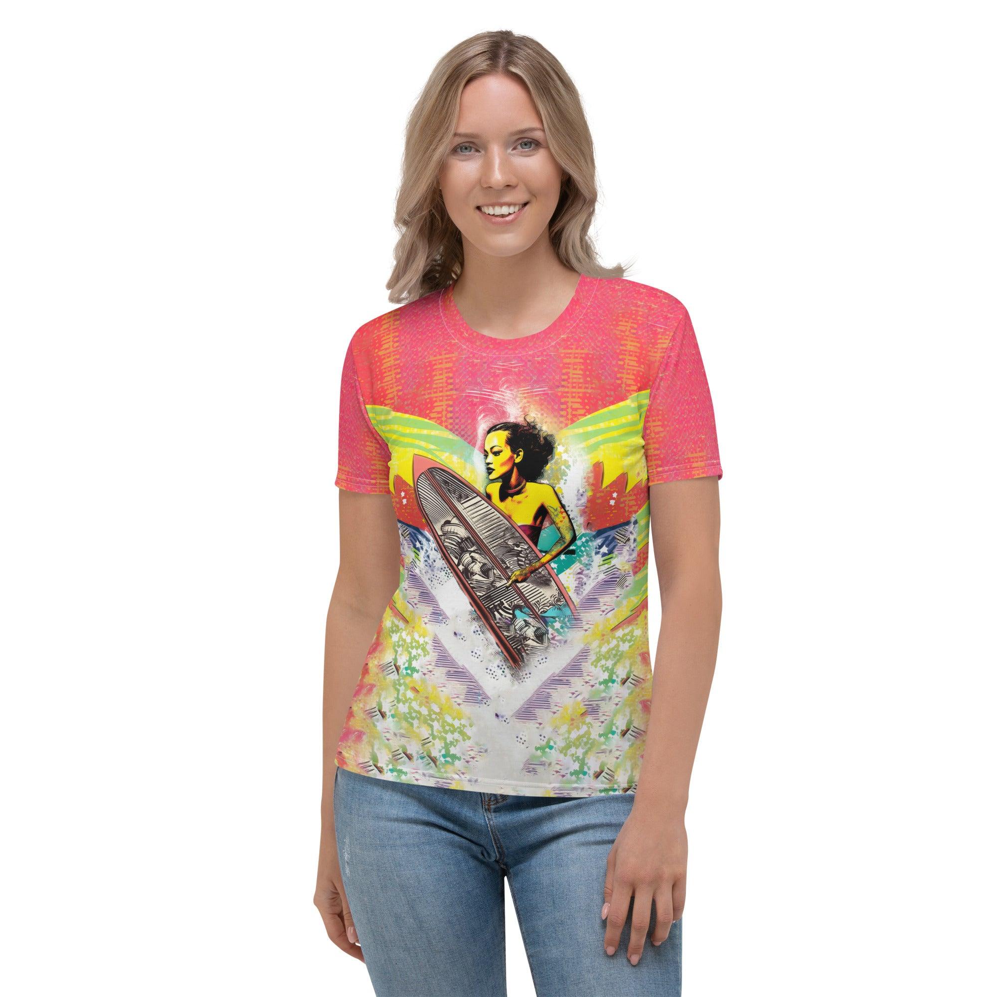 Unique design Surfing 5-29 Women's T-Shirt for a bold fashion statement