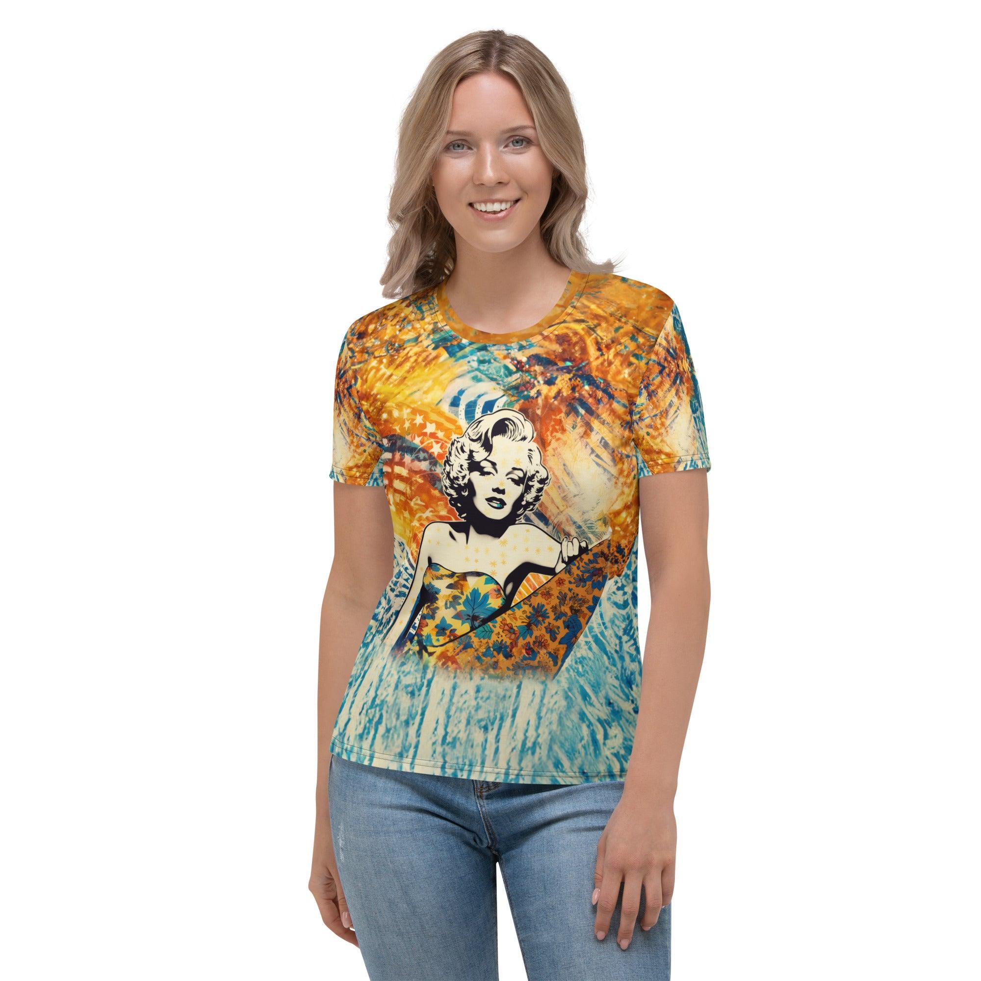 Luxurious design Surfing 5-08 Women's Tee for the modern beach lover