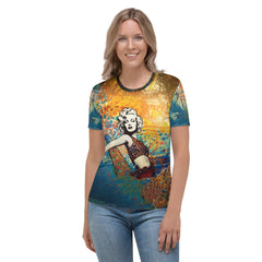 Unique patterned Surfing 5-06 Women's T-Shirt for a chic surf look