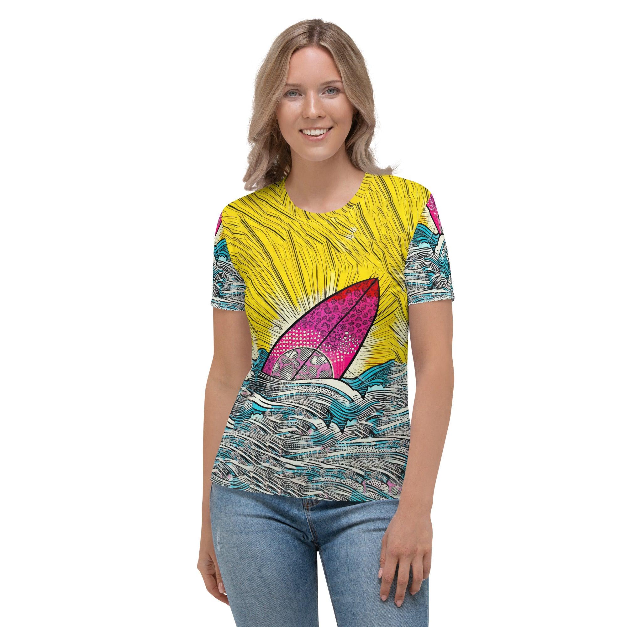 Versatile Surfing 5-32 Women's Tee, perfect for beach days or casual outings