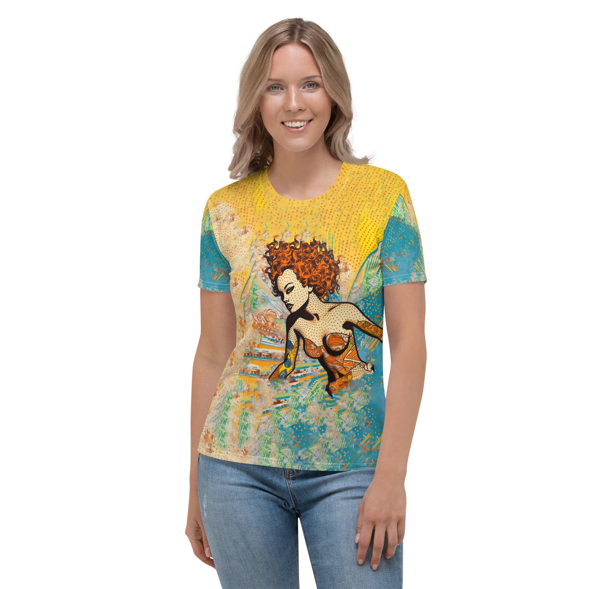 Casual yet chic Surfing 5-24 Women's T-Shirt, ideal for beach or casual outings