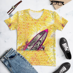 Vibrant Surfing 5-35 Women's T-Shirt for standout surf style