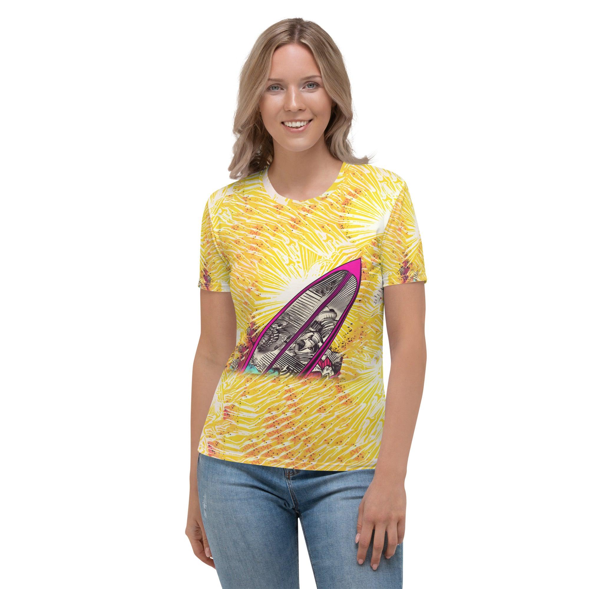 Eye-catching Surfing 5-35 Women's T-Shirt, designed for surf and style