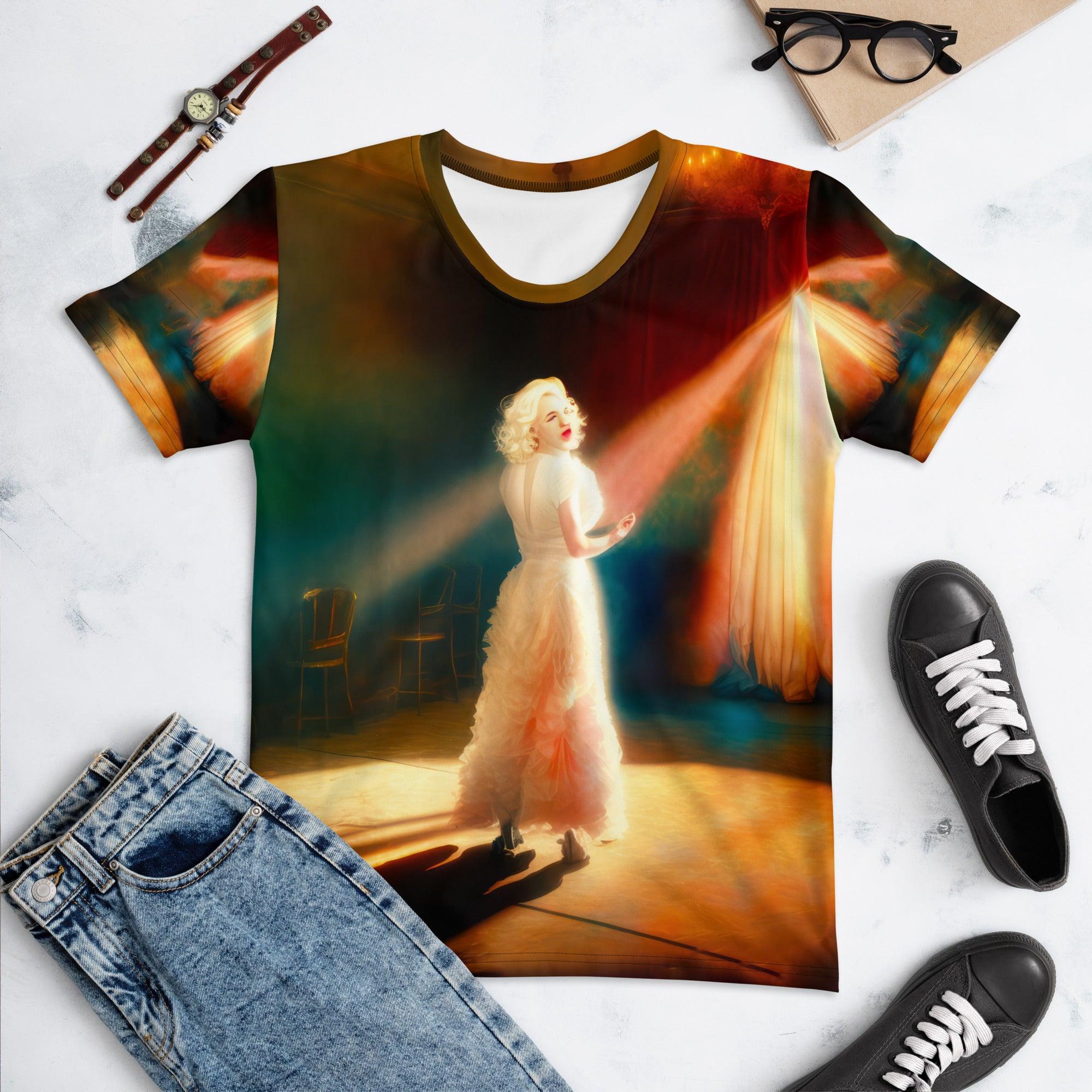 Stylish SurArt 112 Women's T-shirt featuring bold, creative artwork for daily wear.