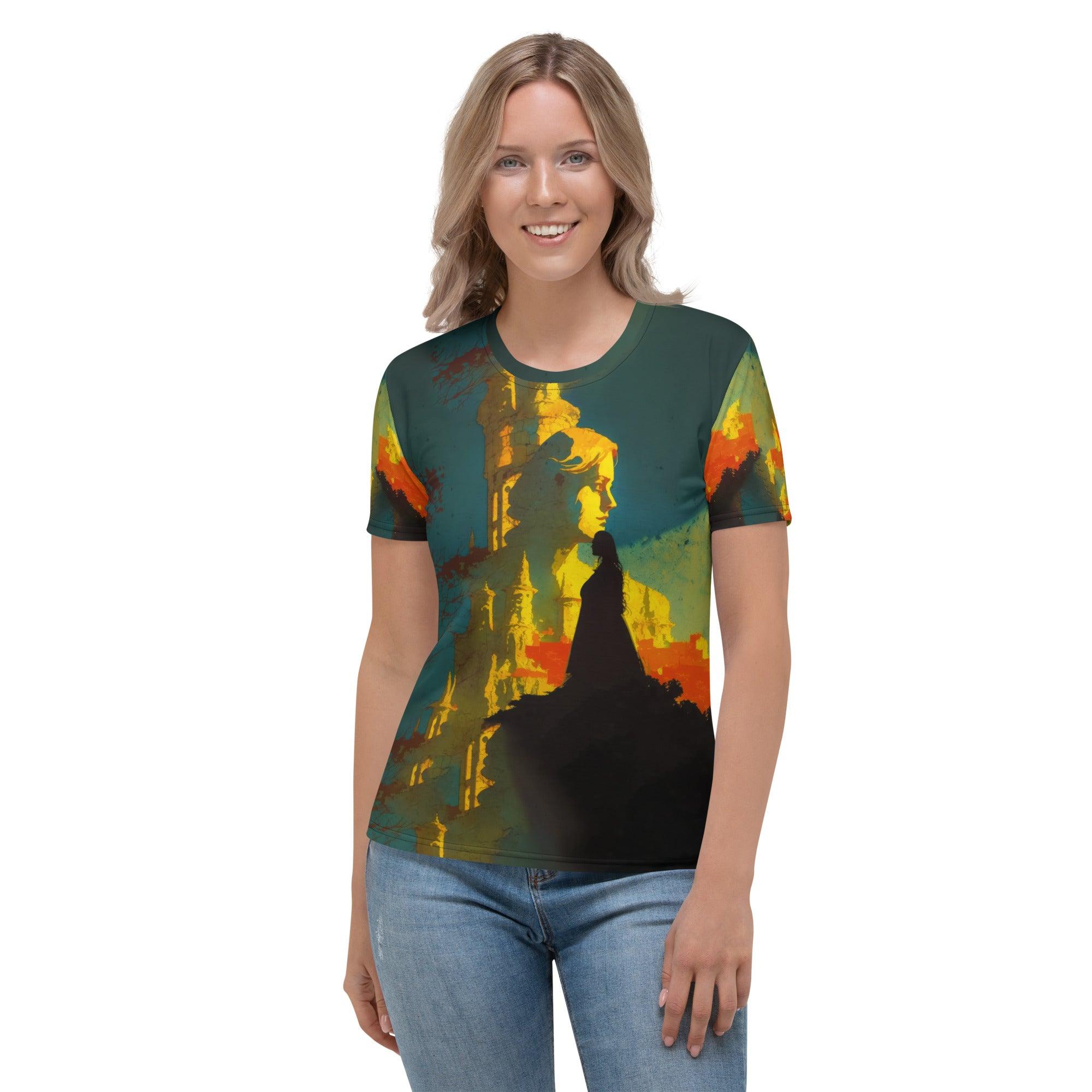 SurArt 68 Women's T-shirt featuring a one-of-a-kind artistic print for fashion lovers.