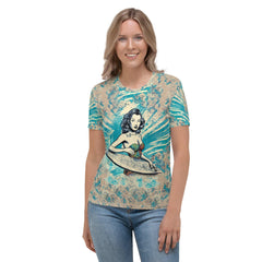 Combine comfort and surf elegance with the unique Surfing 1 44 Women's T-Shirt.